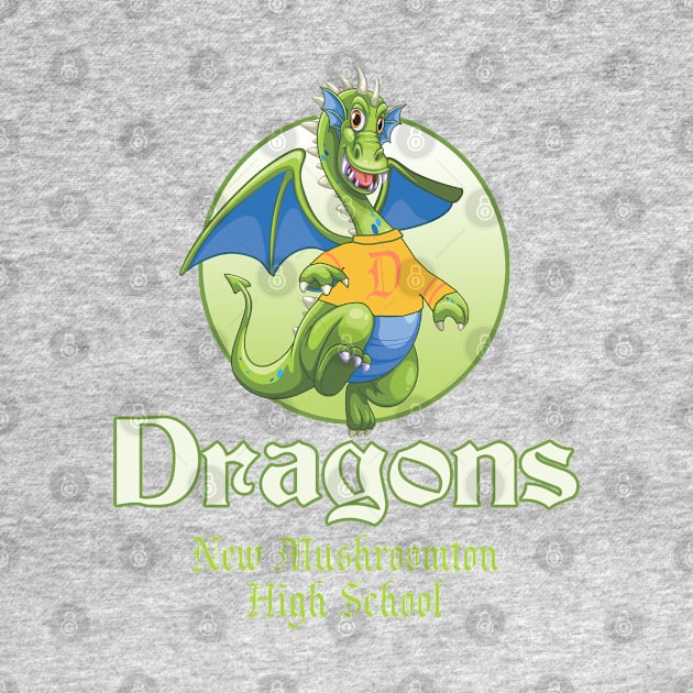 New Mushroomton High School Dragons by hauntedjack